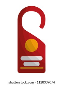 door hanger tag for room in hotel