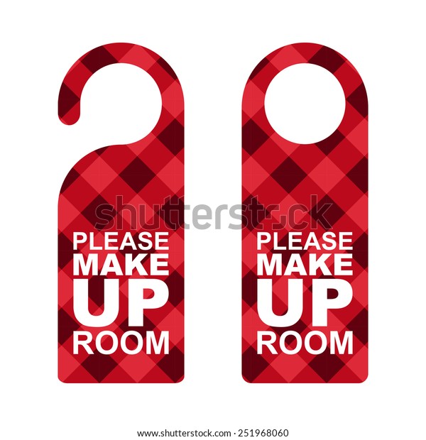 Door Hanger Tags Room Hotel Resort Stock Vector (Royalty Free ...