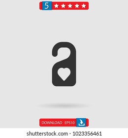 door hanger vector icon