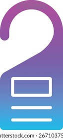 Icono de Vector de suspensión de puerta. Se puede utilizar para aplicaciones de impresión, móviles y de Web.