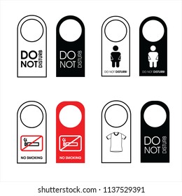 Door hanger vector illustration
