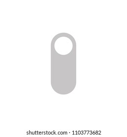 Door hanger vector mockup.