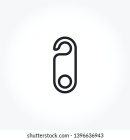 Door Hanger vector out line icon