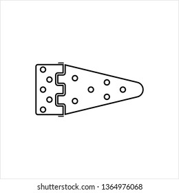 Door Hinge Icon, Door Hinge Connects Door With Door Frame Vector Art Illustration