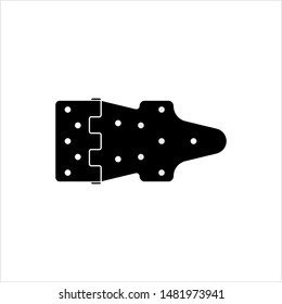 Door Hinge Icon, Door Hinge Connects Door With Door Frame Vector Art Illustration