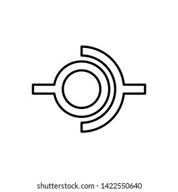 Door hinge icon design template trendy style vector.