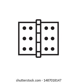 Door hinge icon  design template. Trendy style, vector eps 10