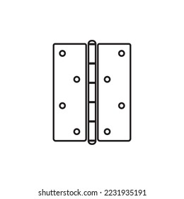 Door hinge icon design template. Trendy style