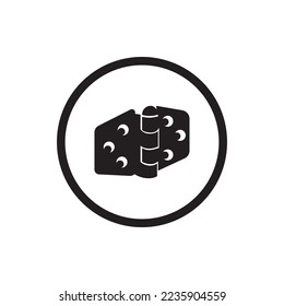 Door hinge icon design template. Trendy style, vector illustration