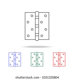 door hinge icon. Elements in multi colored icons for mobile concept and web apps. Icons for website design and development, app development on white background