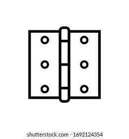 Door Hinge Icon Trendy Flat Design