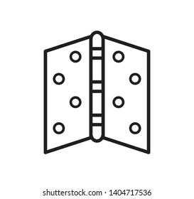 Door hinge icon vector flat style illustration