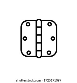 Door Hinge Icon Vector Logo