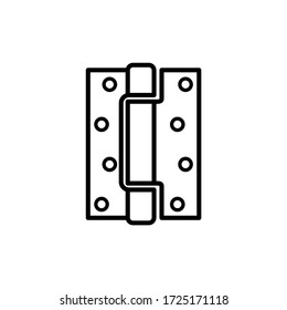 Door Hinge Icon Vector Logo