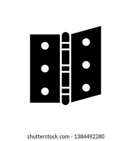 Door hinge icon vector, simple icon for websites