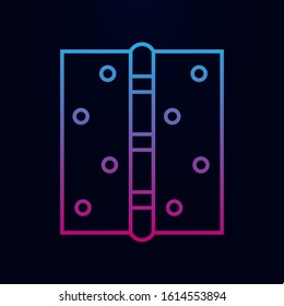 Door hinge nolan icon. Simple thin line, outline vector of web icons for ui and ux, website or mobile application