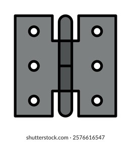 door hinge sign symbol vector flat icon