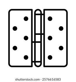 door hinge sign symbol vector flat icon