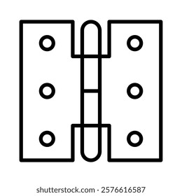 door hinge sign symbol vector flat icon