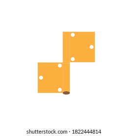 Door hinge vector design illustration icon logo template.
