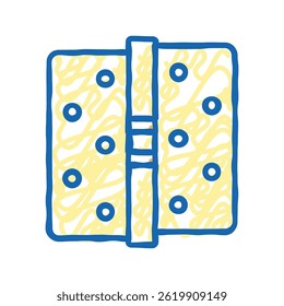 door hinges doodle icon sketch vector. door hinges sign. isolated symbol illustration