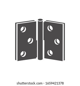 Door hinges icon in a flat style.Vector illustration.	