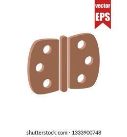 Door hinges isometric icon.Vector illustration.