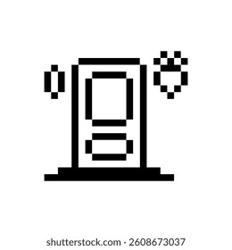 door house design pixel art