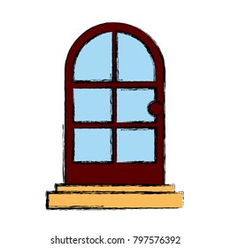 Door house isolated
