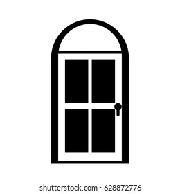 door house style isolated icon