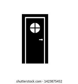 Door Icon, Building Component, Architectural Element Illustration. Applied as Trendy Symbol for Design Elements, Websites, Presentation and Application - Vector.