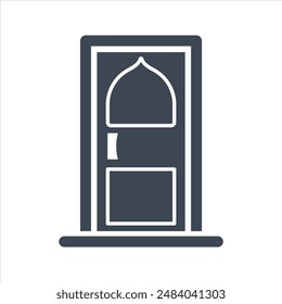 Door icon. Classic door icon