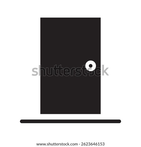 door icon. closed door icon. closed door icon