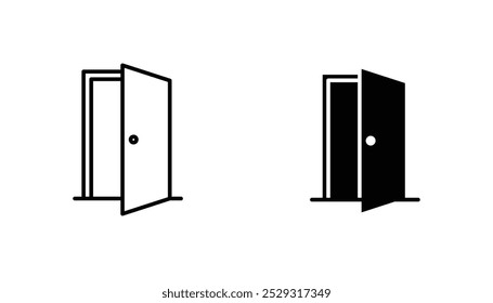 Door icon concept. Stock vector