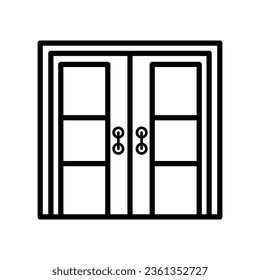 door icon design, illustration design