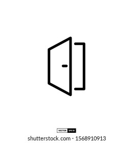 Door icon, design inspiration vector template for interface and any purpose