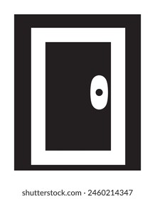 diseño de icono de puerta shap eps