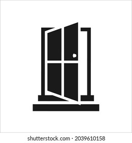 Door icon design template vector isolated