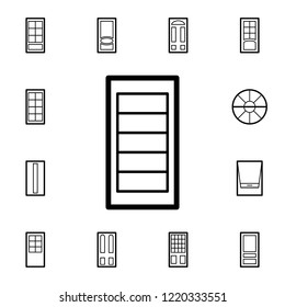 Door icon. Detailed set of Doors, gates and windows icons. Premium quality graphic design icon. One of the collection icons for websites, web design, mobile app on white background