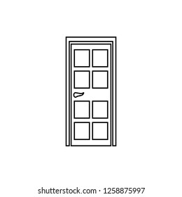 Door icon. Element of Door for mobile concept and web apps icon. Thin line icon for website design and development, app development