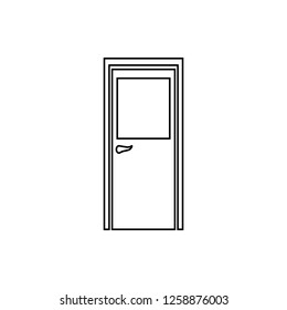 Door icon. Element of Door for mobile concept and web apps icon. Thin line icon for website design and development, app development