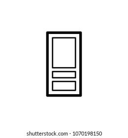 Door icon. Element of door, window and gate for mobile concept and web apps. Thin line icon for website design and development, app development. Premium icon on white background