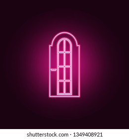 Door icon. Elements of Door in neon style icons. Simple icon for websites, web design, mobile app, info graphics