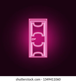 Door icon. Elements of Door in neon style icons. Simple icon for websites, web design, mobile app, info graphics