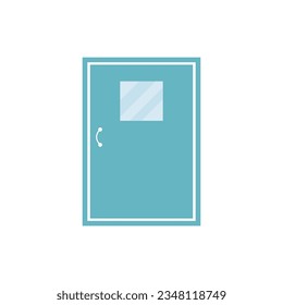 Icono de la puerta ilustración de vector plano.