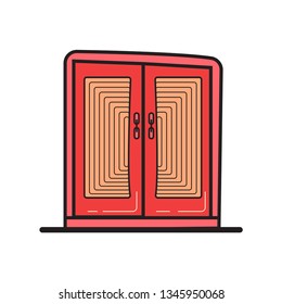 door icon hand draw