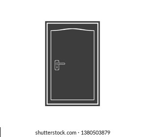 Door icon. House door icon. 