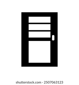 Door icon illustrated on background