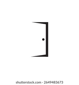 ícone da porta ilustração elemento design