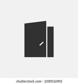 Door icon illustration isolated vector sign symbol
